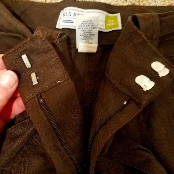 WOMEN'S OLD NAVY, RICH BROWN, WIDE CROPPED. SZ 10 - Picture 7 of 9